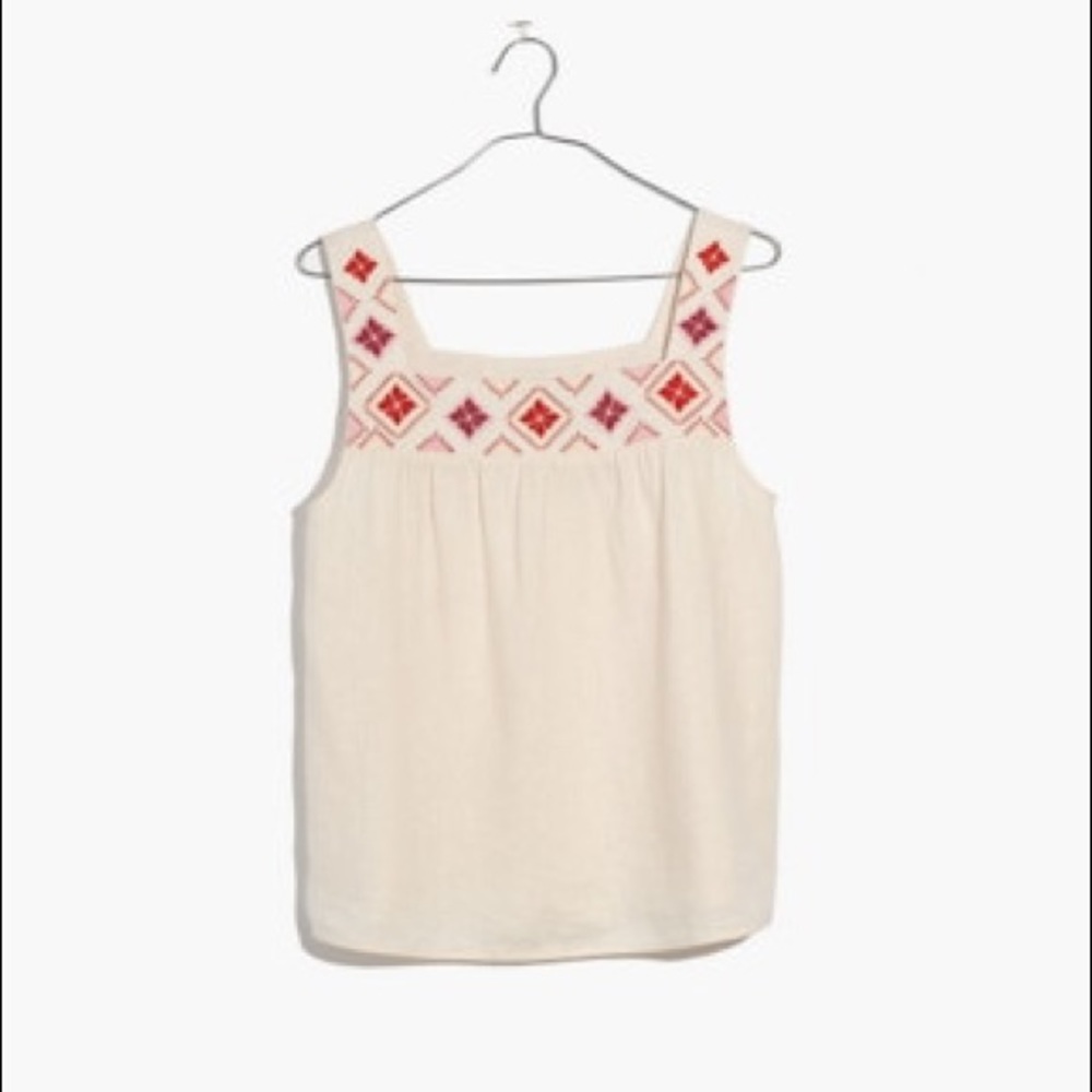 Madewell Embroidered Island Tank